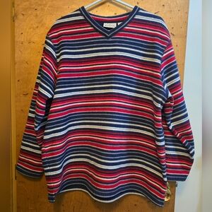 Striped V-Neck Sweater